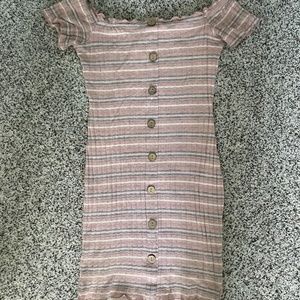 Comfy body on off the shoulder dress